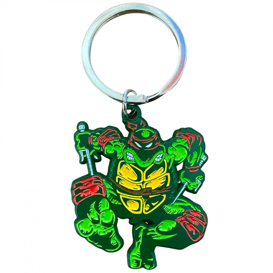 Teenage Mutant Ninja Turtles Comic Era Raphael Keychain Image 1