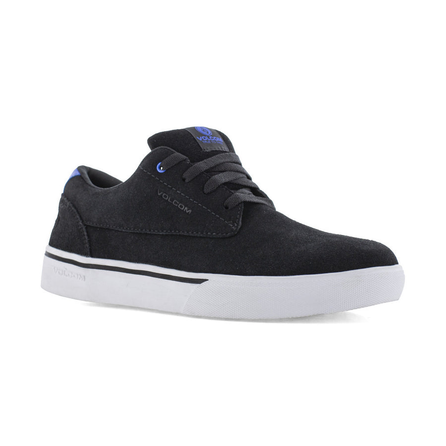 VOLCOM WORKWEAR Mens True Skate Inspired Composite Toe EH Work Shoe Black/Blue - VM30110 BLACK/BLUE Image 1