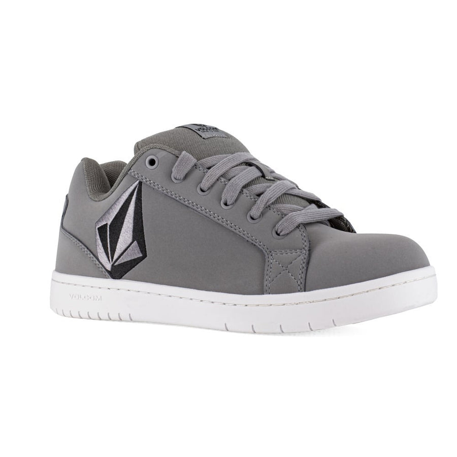 VOLCOM WORKWEAR Mens Composite Toe Skate Work Shoe Grey Black VM30468 Image 1