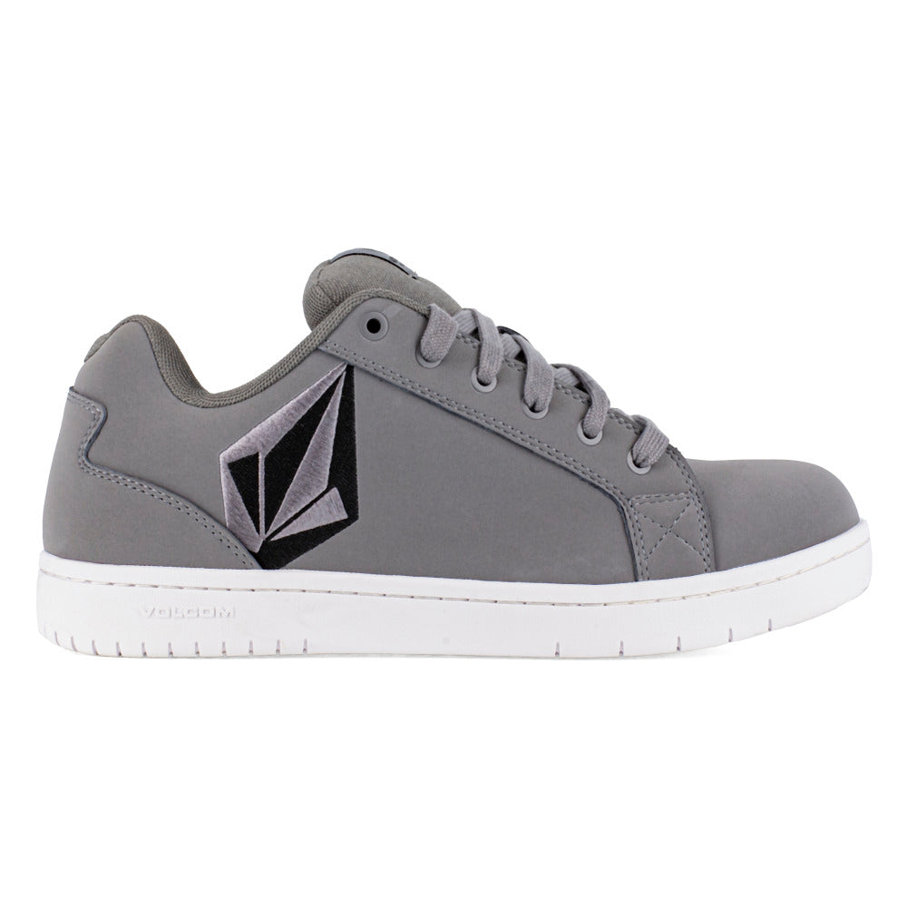 VOLCOM WORKWEAR Mens Composite Toe Skate Work Shoe Grey Black VM30468 Image 2