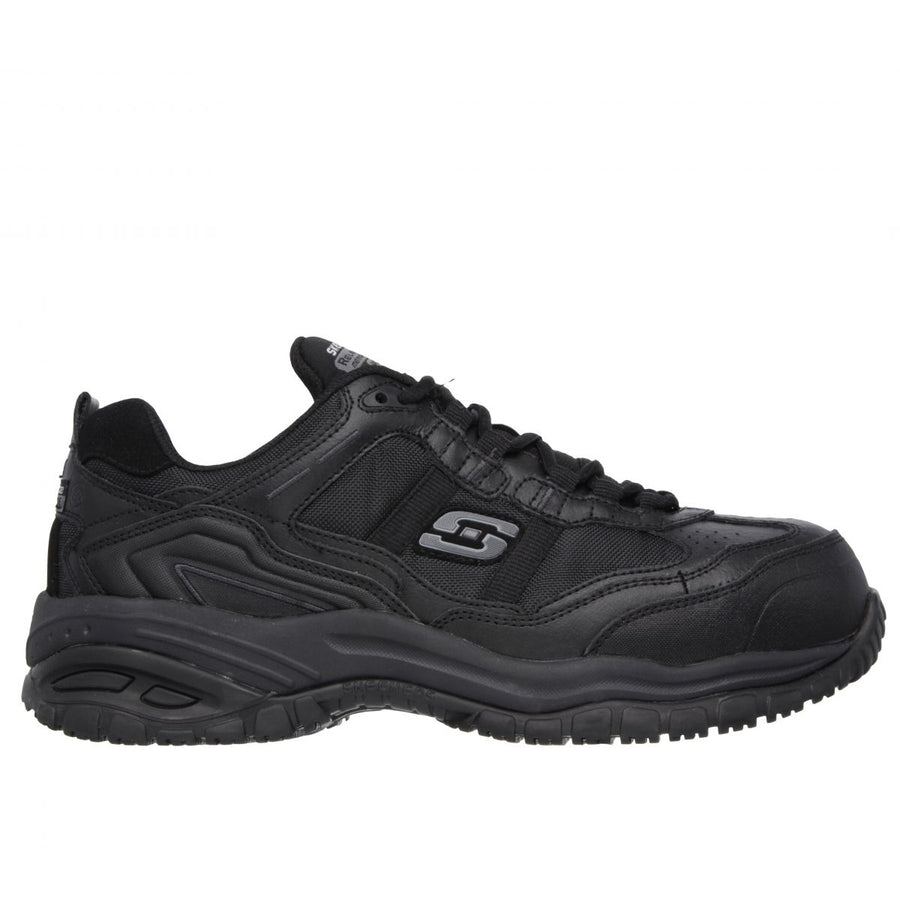 SKECHERS WORK Mens Work Relaxed Fit: Soft Stride Grinnel Composite Toe Work Shoe Black - 77013-BLK BLACK Image 1
