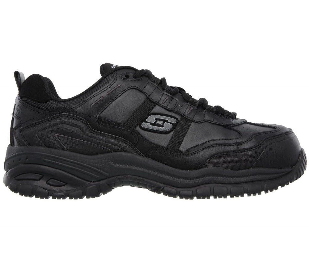 SKECHERS WORK Mens Work Relaxed Fit: Soft Stride Grinnel Composite Toe Work Shoe Black - 77013-BLK BLACK Image 2