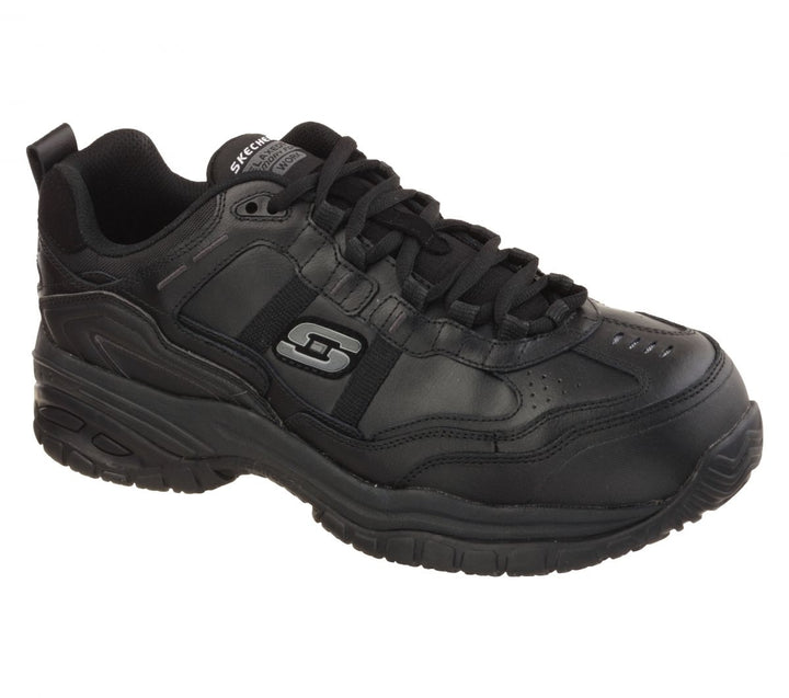 SKECHERS WORK Mens Work Relaxed Fit: Soft Stride Grinnel Composite Toe Work Shoe Black - 77013-BLK BLACK Image 3