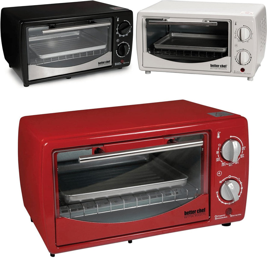 Better Chef 9L Toaster Oven Broiler with Slide-Out Rack and Bake Tray Image 1