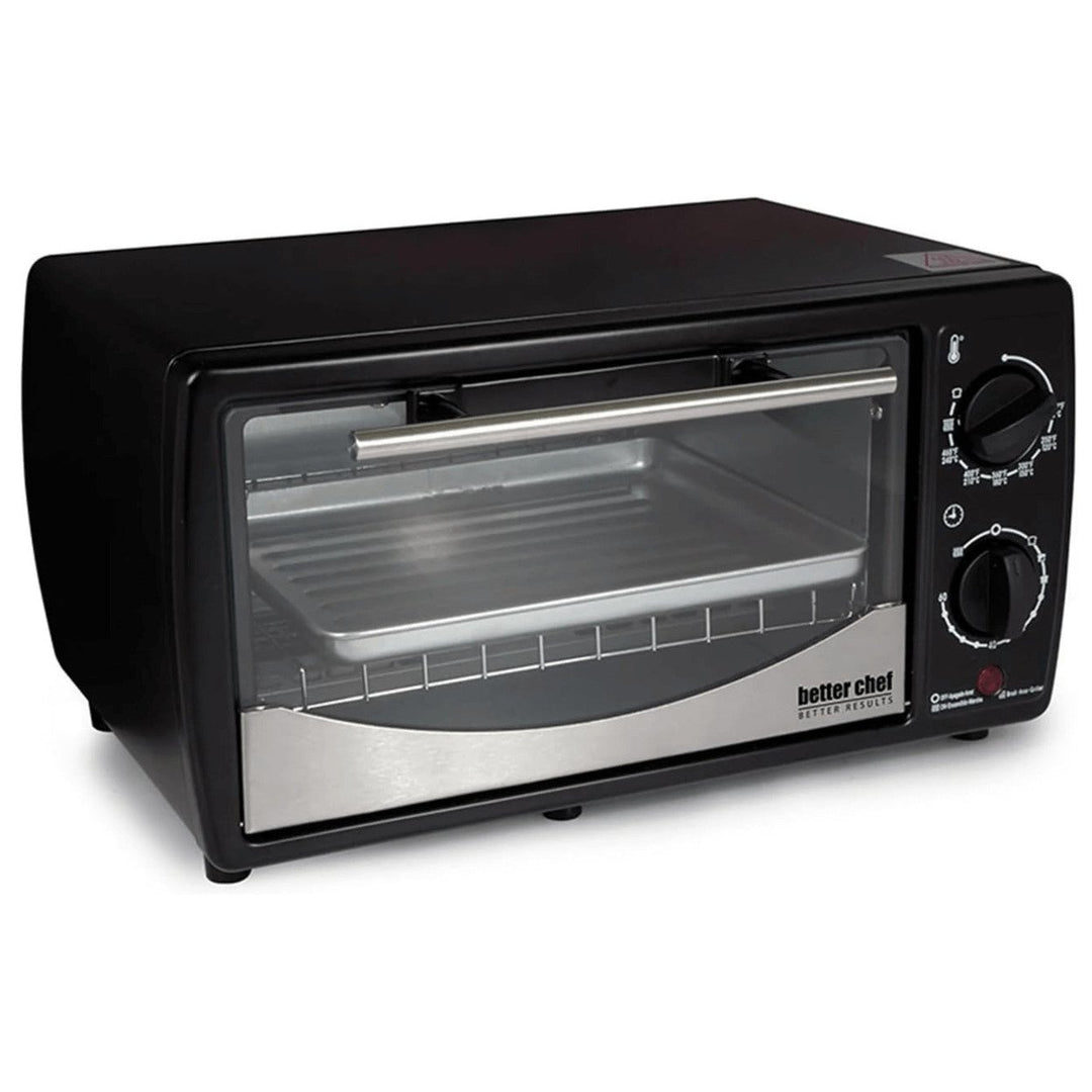Better Chef 9L Toaster Oven Broiler with Slide-Out Rack and Bake Tray Image 4
