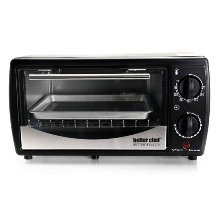 Better Chef 9L Toaster Oven Broiler with Slide-Out Rack and Bake Tray Image 7