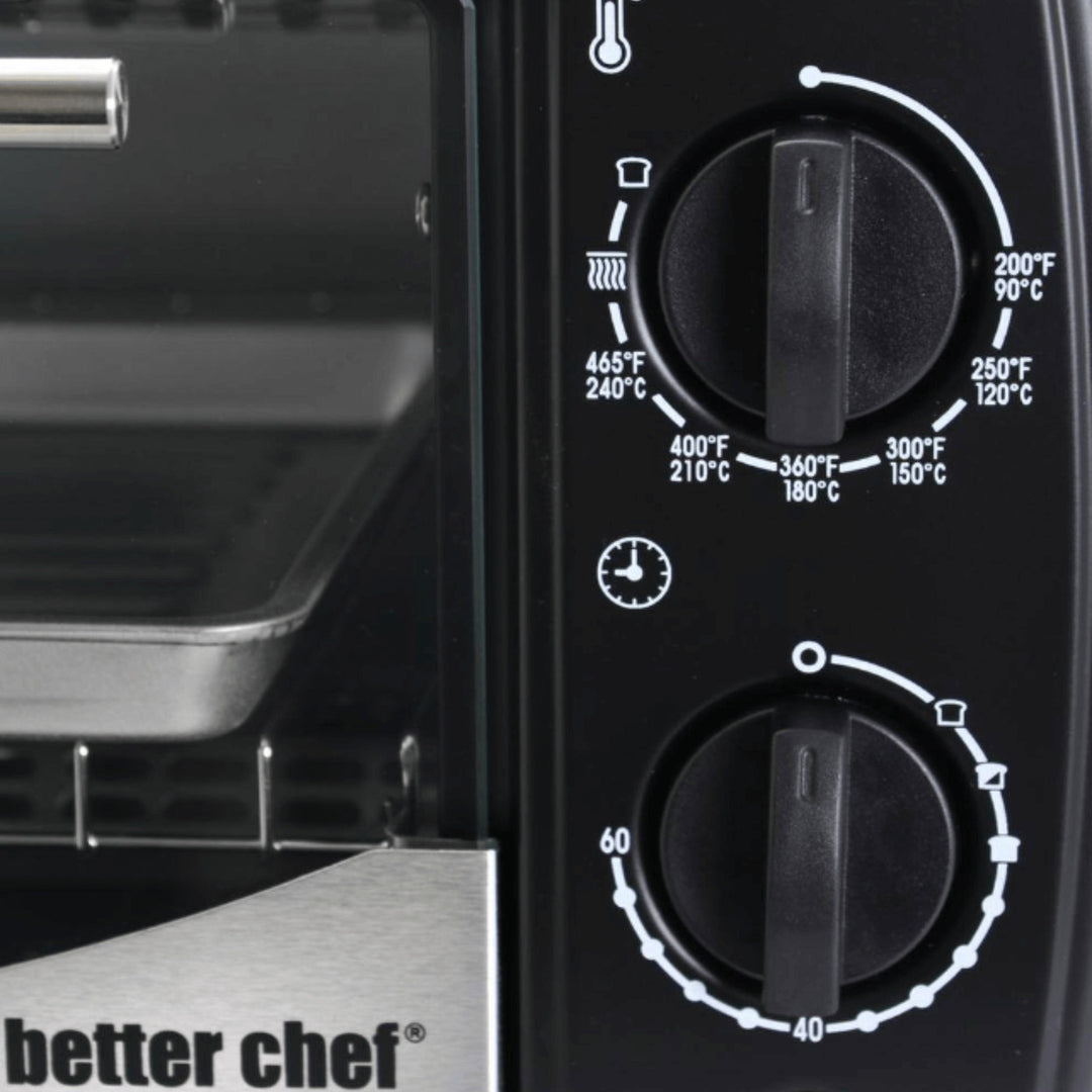 Better Chef 9L Toaster Oven Broiler with Slide-Out Rack and Bake Tray Image 9