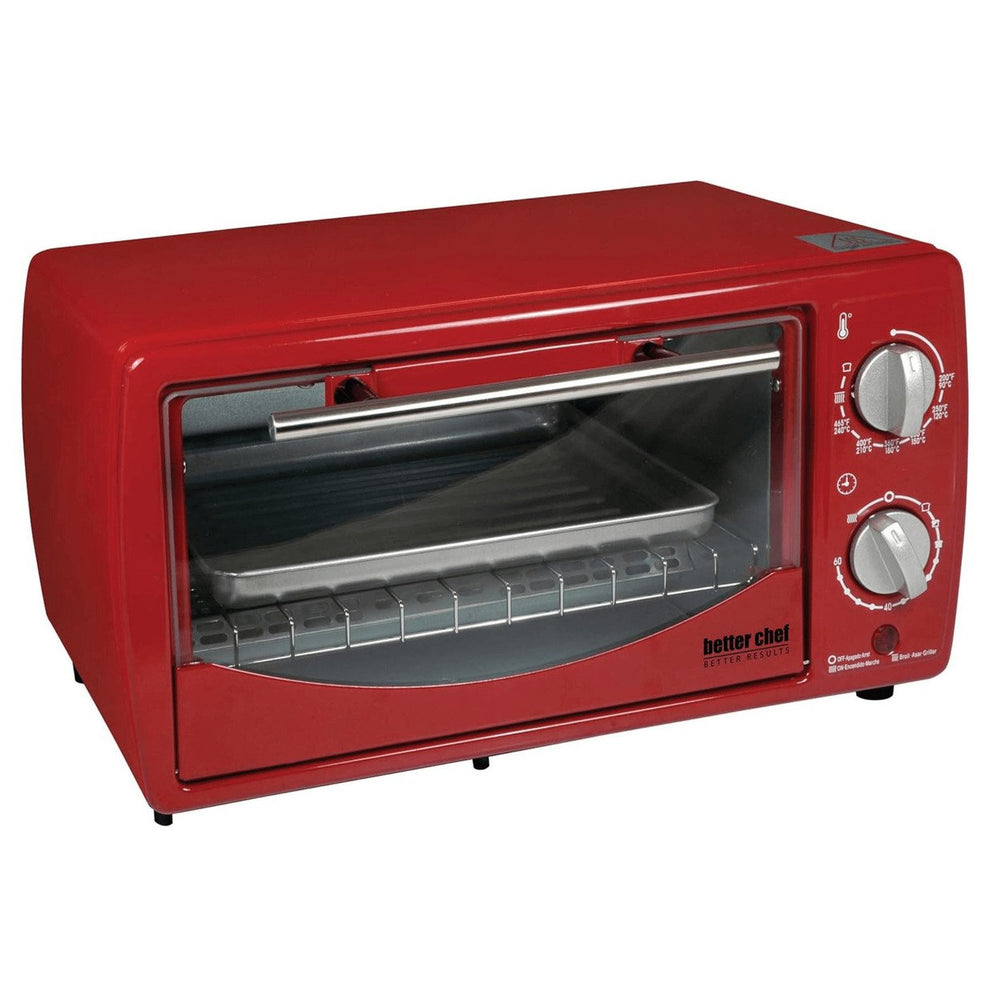 Better Chef 9L Toaster Oven Broiler with Slide-Out Rack and Bake Tray Image 2