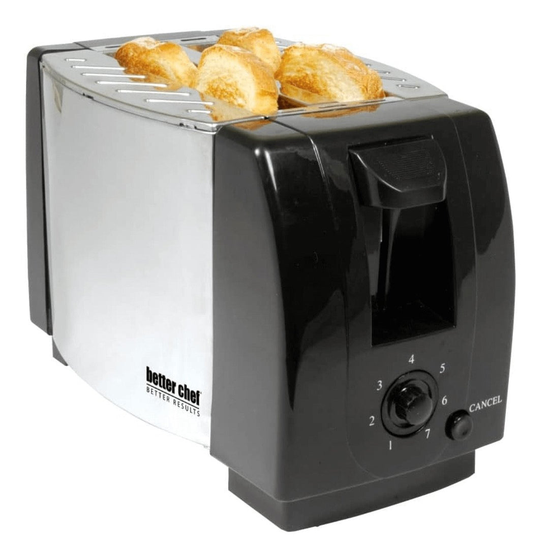 Better Chef 2-Slice Toaster with Pull-Out Crumb Tray Image 3