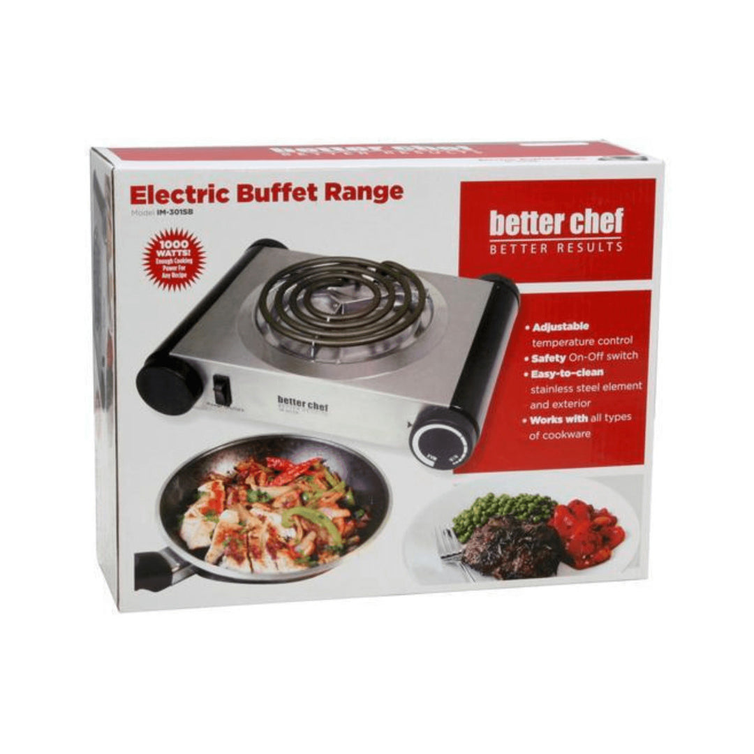 Better Chef Stainless Steel Single Burner Electric Buffet Range Image 4