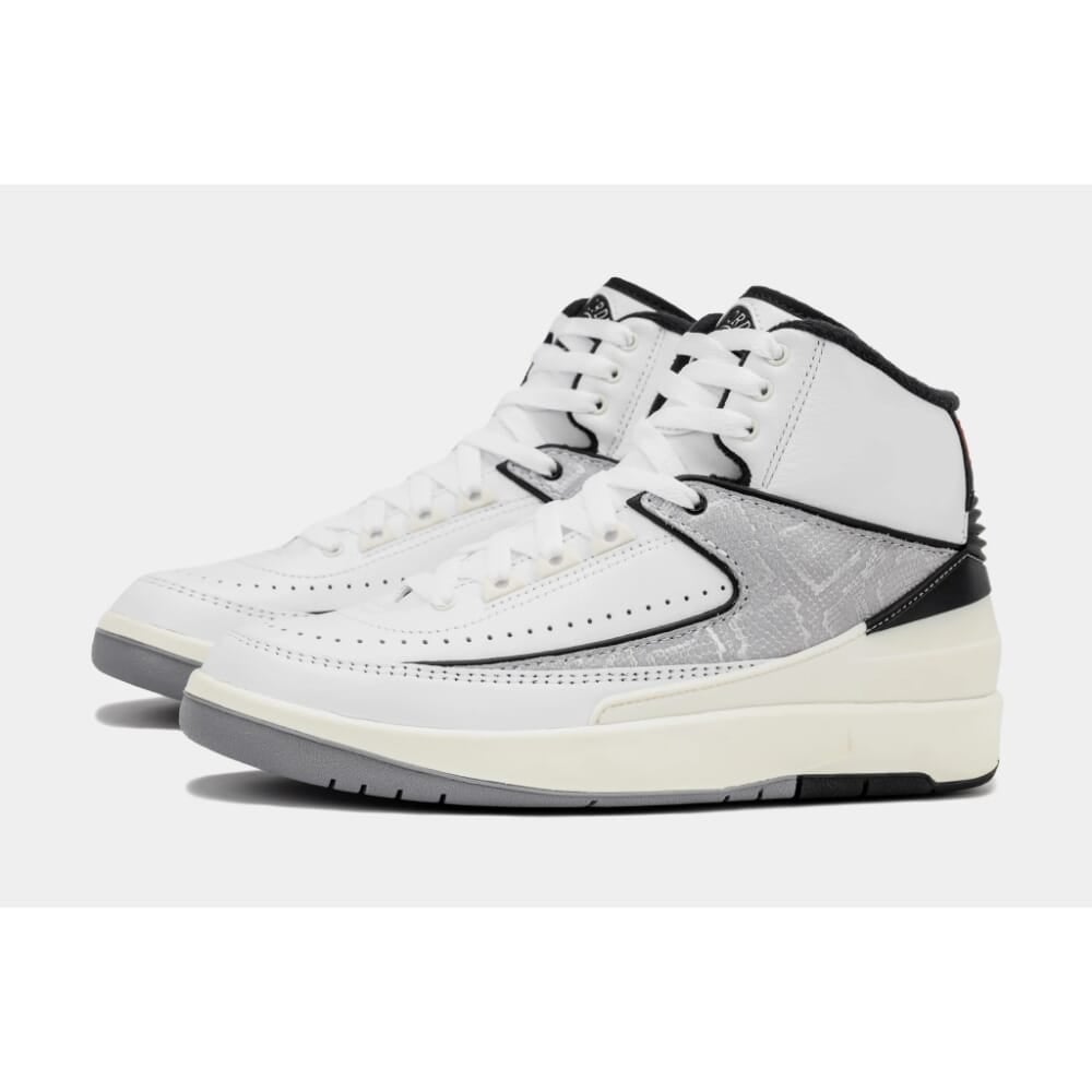 Nike Air Jordan 2 Retro White/Fire Red-Black-Sail  DQ8562-102 Grade-School Image 1