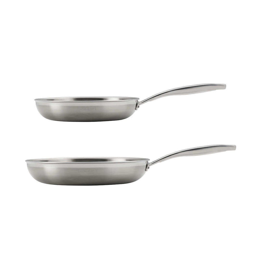 Tramontina Tri-Ply Clad Stainless Steel Fry Pan Set2 Piece Image 3
