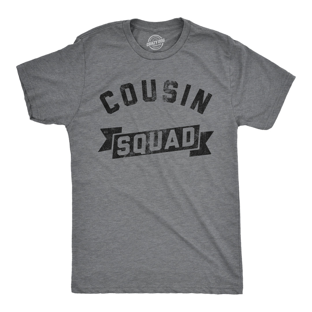 Mens Funny T Shirts Cousin Squad Family Reunion Novelty Tee For Men Image 1