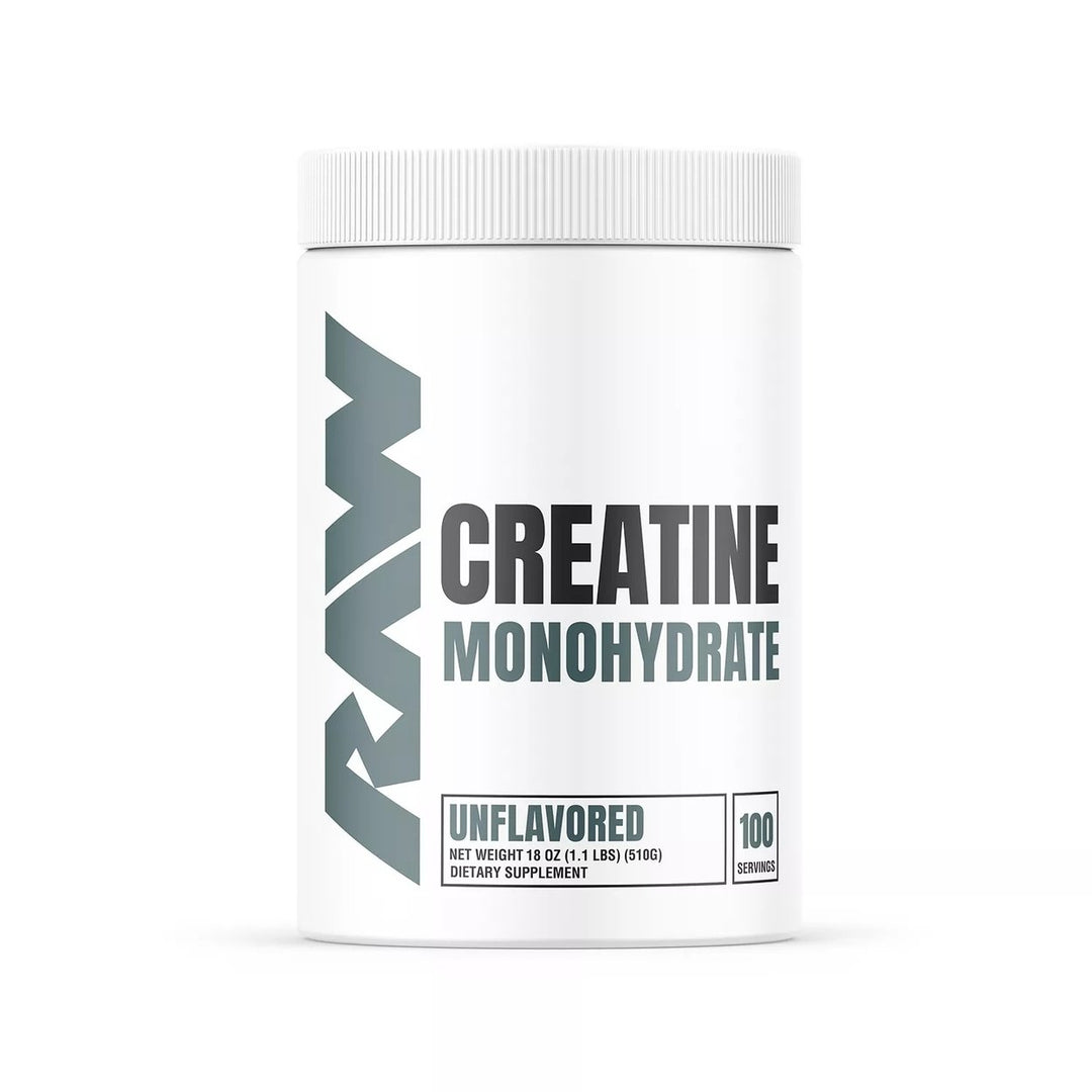 RAW Nutrition Creatine Monohydrate Powder Unflavored 510g (100 Servings) Image 1