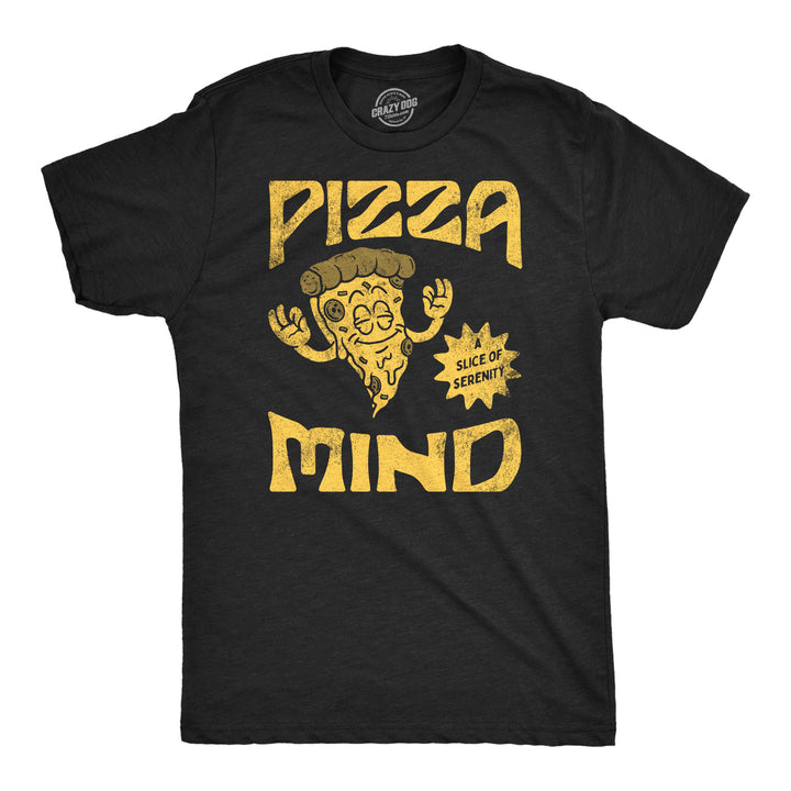 Mens Funny T Shirts Pizza Mind Sarcastic Food Graphic Tee For Men Image 1