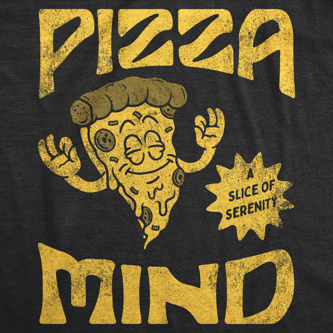 Mens Funny T Shirts Pizza Mind Sarcastic Food Graphic Tee For Men Image 2