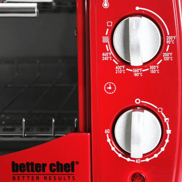 Better Chef 9L Toaster Oven Broiler with Slide-Out Rack and Bake Tray Image 12