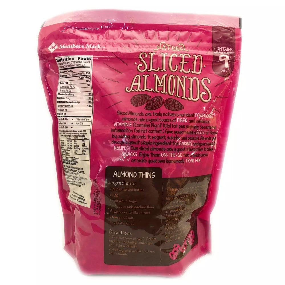 Members Mark Natural Sliced California Almonds (32 Ounce) Image 2