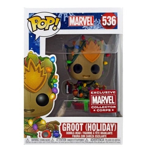 Groot Holiday Funko POP Marvel Collector Corps Limited Edition Art Toy Image 1