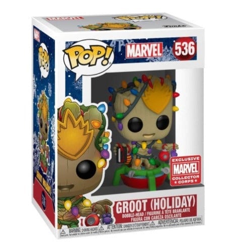 Groot Holiday Funko POP Marvel Collector Corps Limited Edition Art Toy Image 2