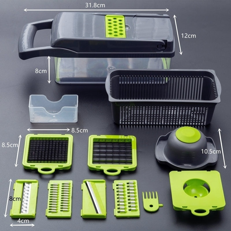 Multifunctional Vegetable Cutter Meat Slicer Potato Shredder Image 2