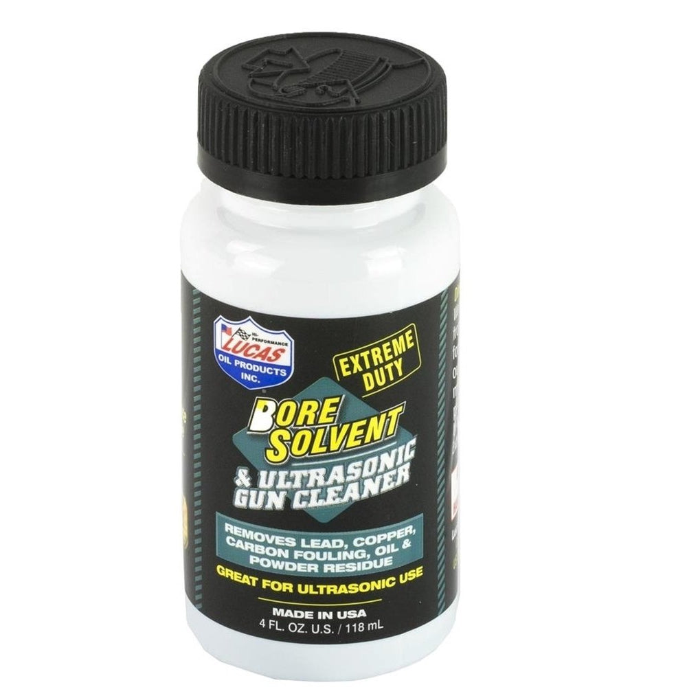 Extreme Duty Gun Cleaner Solvent (4oz) with Lube Oil (2oz) and Quality Gun Cleaning Cotton Patches for 9mm - 45 Pistols Image 2