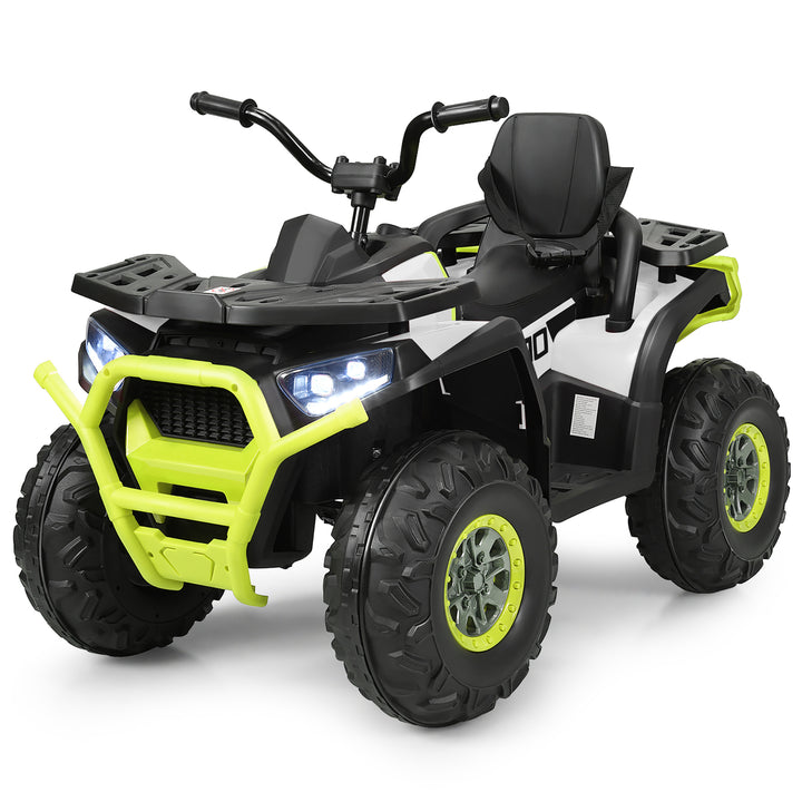 Costway 12V Kids Electric 4-Wheeler ATV Quad 2 Speeds Ride On Car w/MP3andLED Lights Image 7