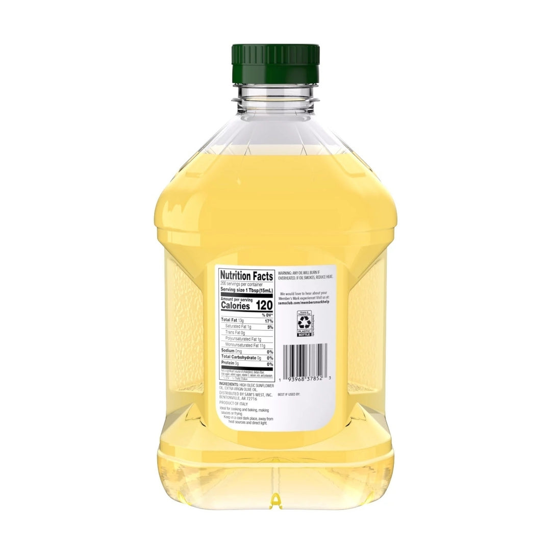 Members Mark Sunflower and Extra Virgin Olive Oil (3 L 101 Fluid Ounce) Image 2