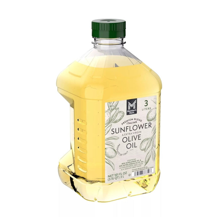 Members Mark Sunflower and Extra Virgin Olive Oil (3 L 101 Fluid Ounce) Image 4