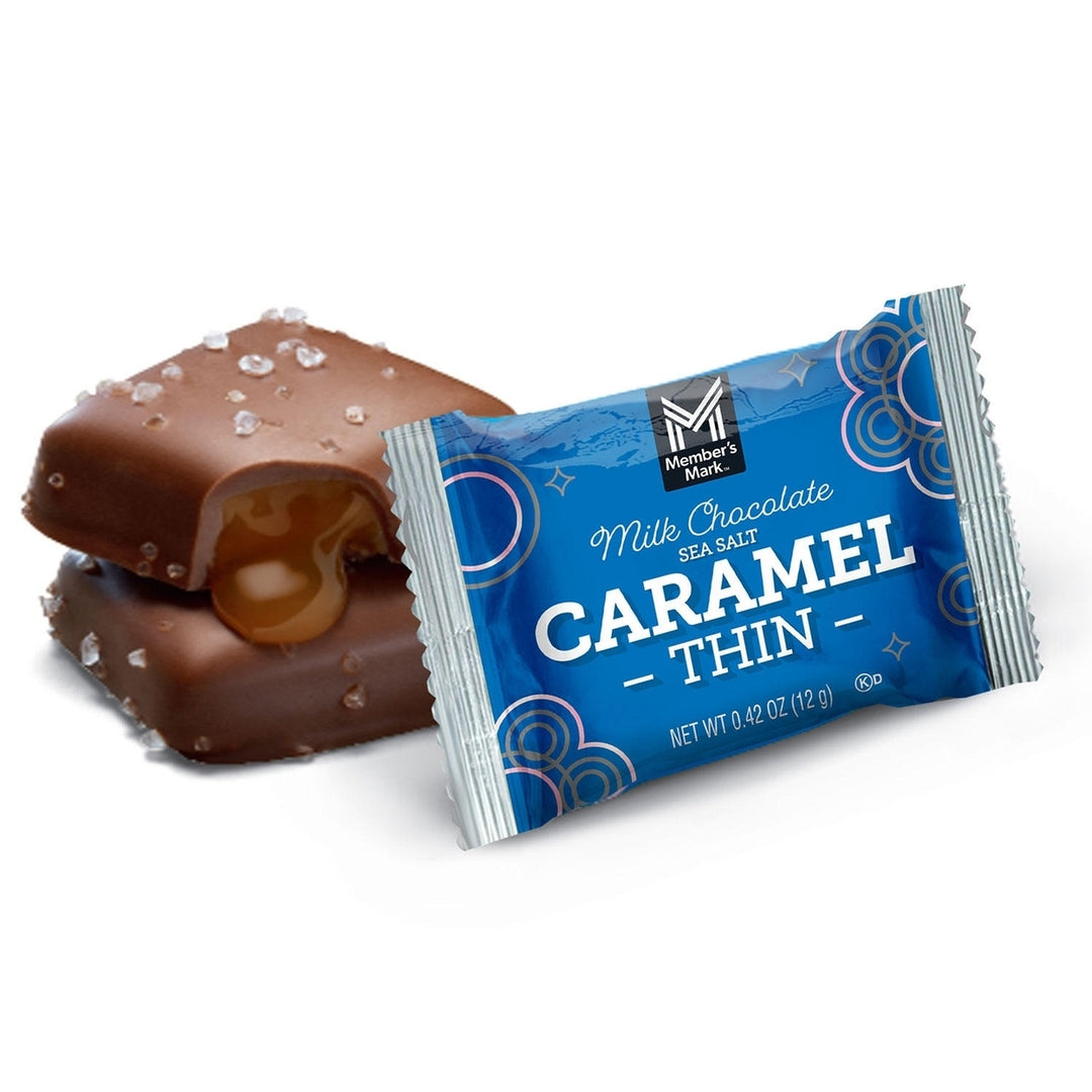 Members Mark Milk Chocolate Sea Salt Caramel Thins21.57 Ounce Image 4