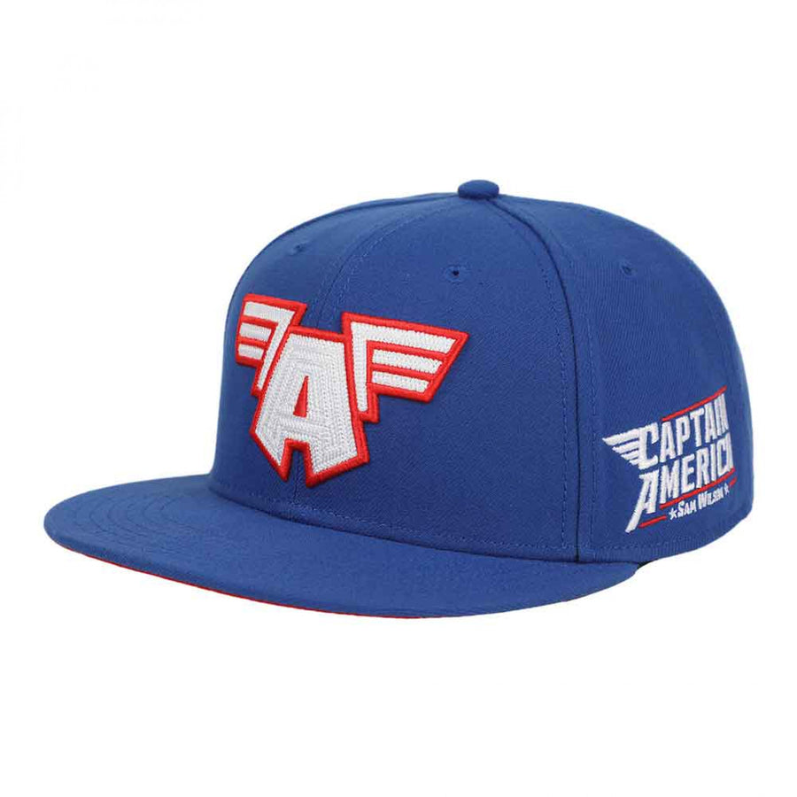 Sam Wilson Captain America Flat Bill Snapback Hat Image 1