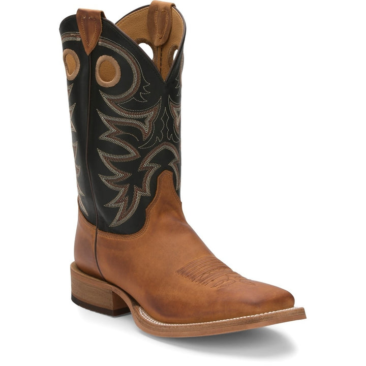 Justin Mens 11" Caddo Western Boot Copper Brown - BR740 1 BROWN Image 2