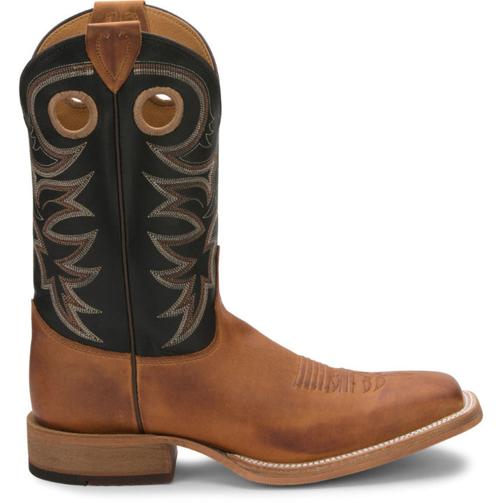 Justin Mens 11" Caddo Western Boot Copper Brown - BR740 1 BROWN Image 3