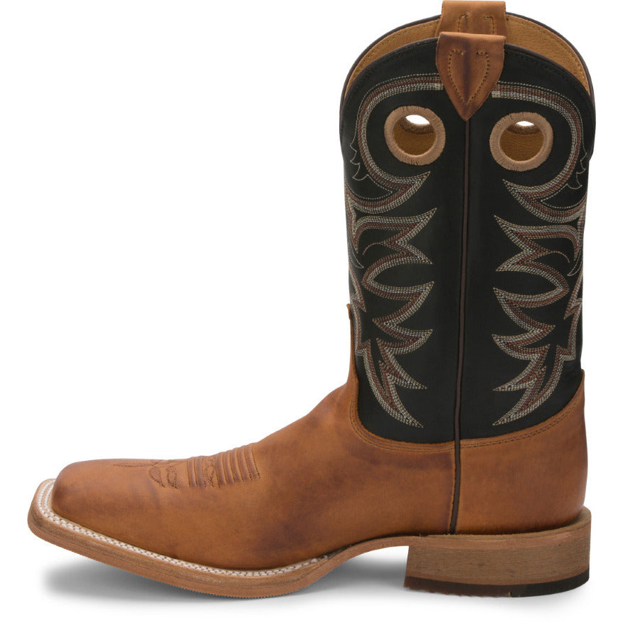 Justin Mens 11" Caddo Western Boot Copper Brown - BR740 1 BROWN Image 4