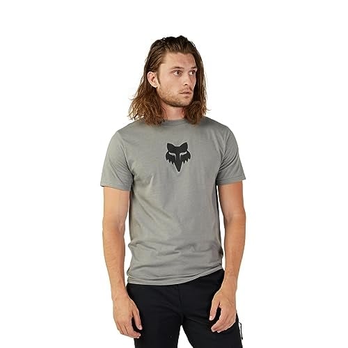 Fox Racing Mens SS Prem Tee Heather Graphite Size M Lightweight Cotton Shirt Image 4