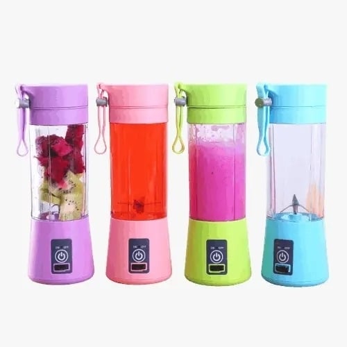 Portable Mini USB Rechargeable Four-Blade Juicer Cup Image 1