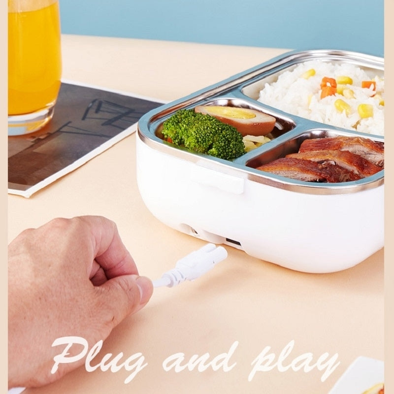 Electric Heater Lunch Box with Cookware Set Image 1