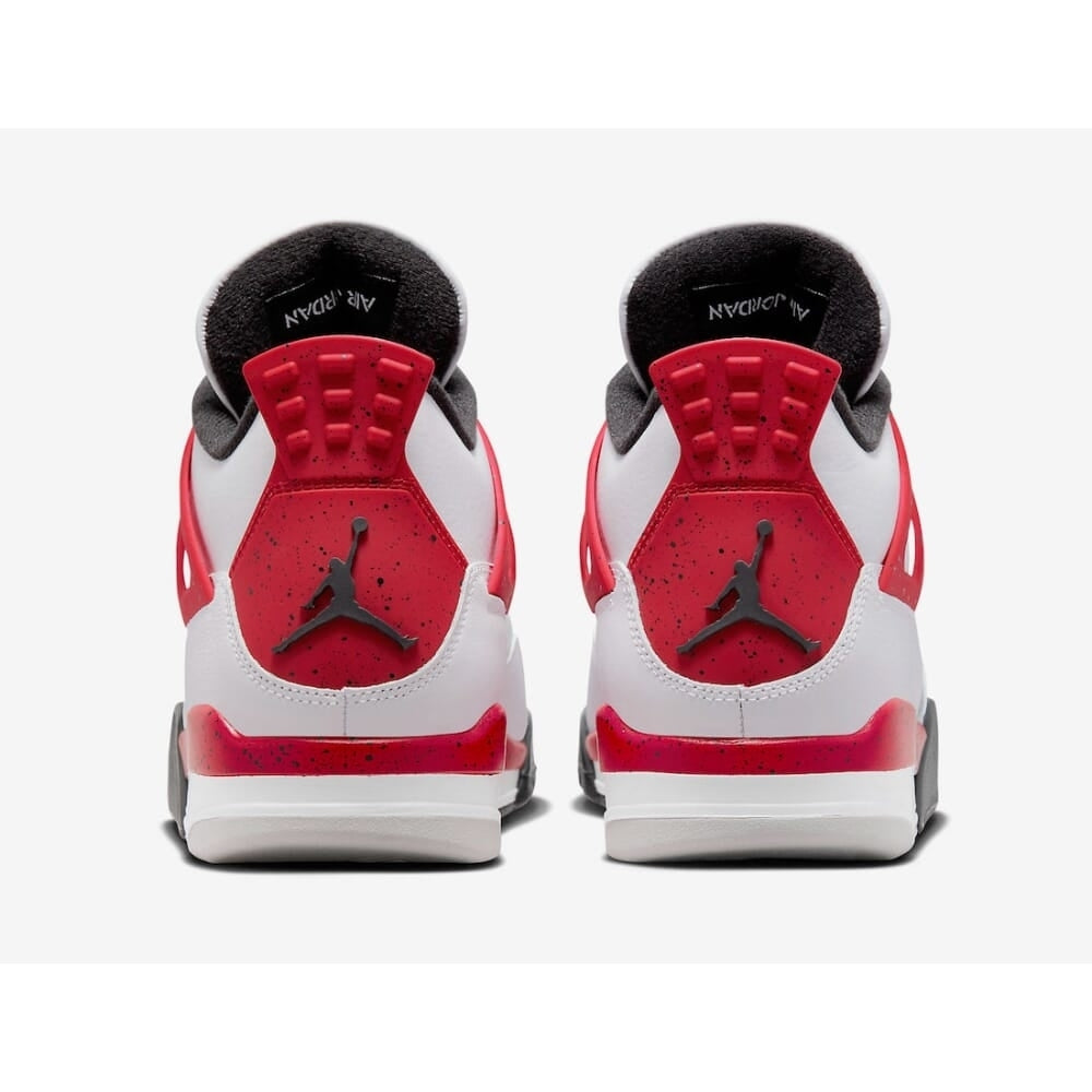 Nike Jordan 4 Retro White/Fire Red-Black  BQ7669-161 Pre-School Image 4