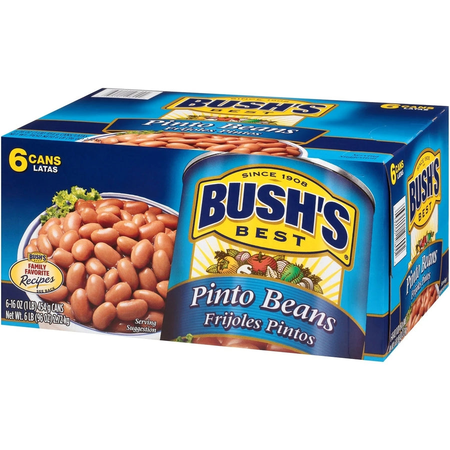 Bushs Pinto Beans 16 Ounce (Pack of 6) Image 1