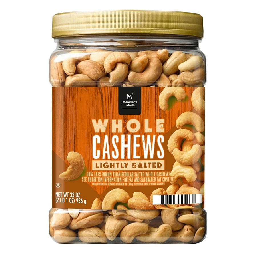 Members Mark Lightly Salted Whole Cashews (33 Ounce) Image 1