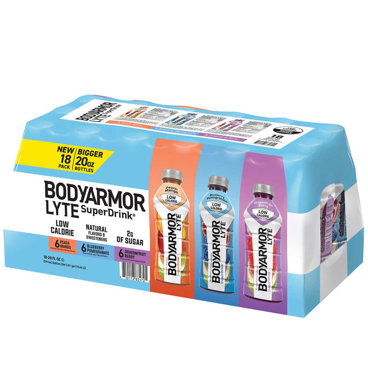 Bodyarmor LYTE SuperDrink Variety Pack 20 Fluid Ounce (Pack of 18) Image 1