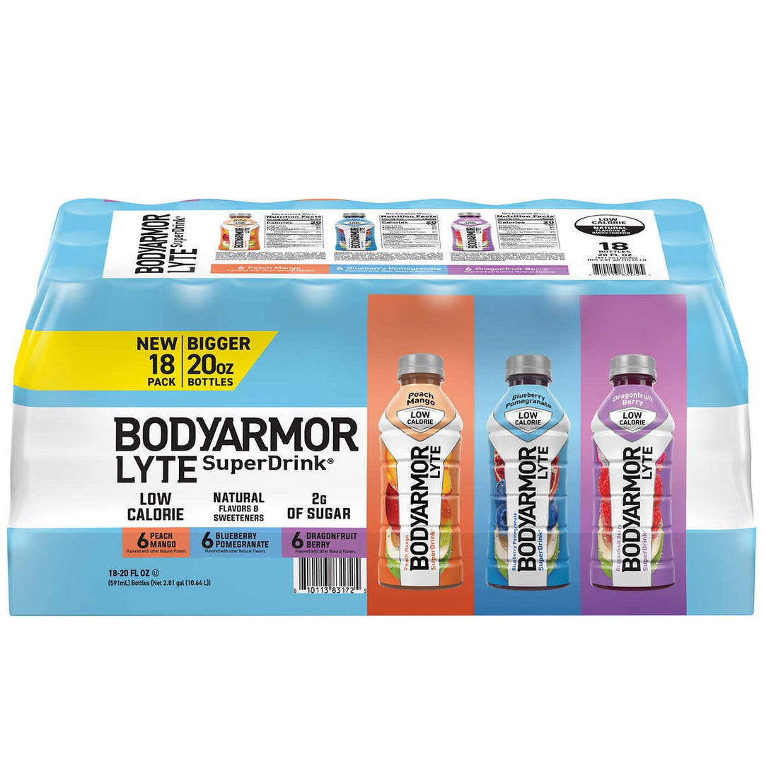 Bodyarmor LYTE SuperDrink Variety Pack 20 Fluid Ounce (Pack of 18) Image 4