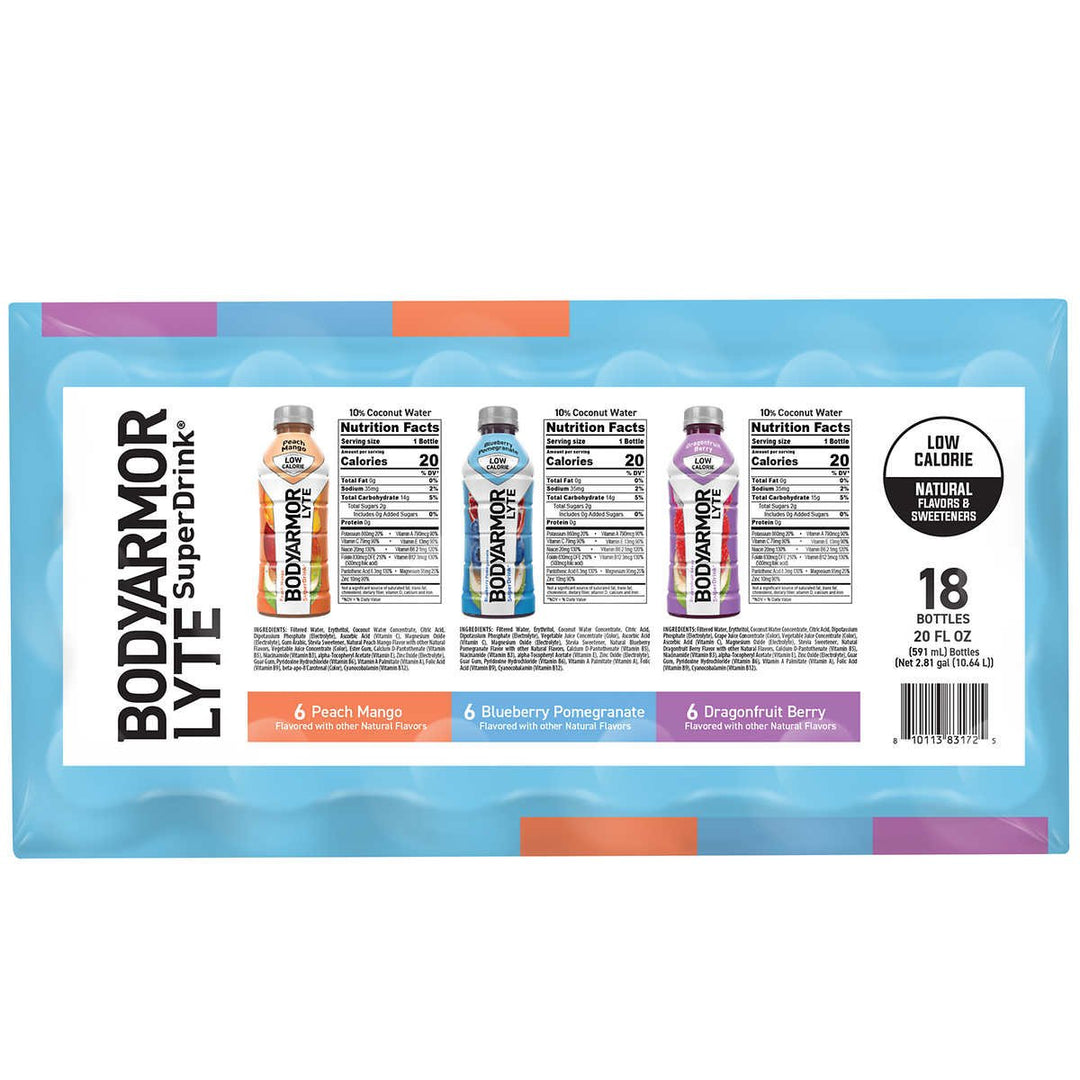 Bodyarmor LYTE SuperDrinkVariety Pack20 Fluid Ounce (Pack of 18) Image 4