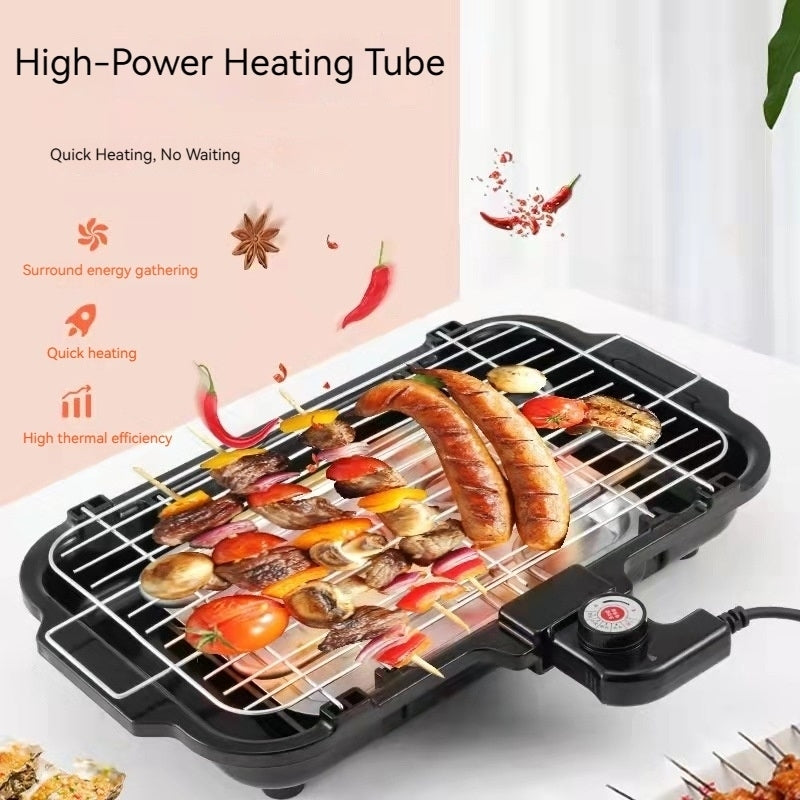 Household smokeless electric meat grill Image 2