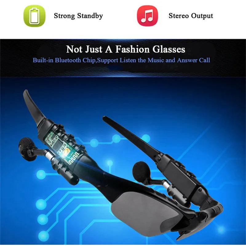 Smart Bluetooth Headset Polarized Sunglasses Image 3
