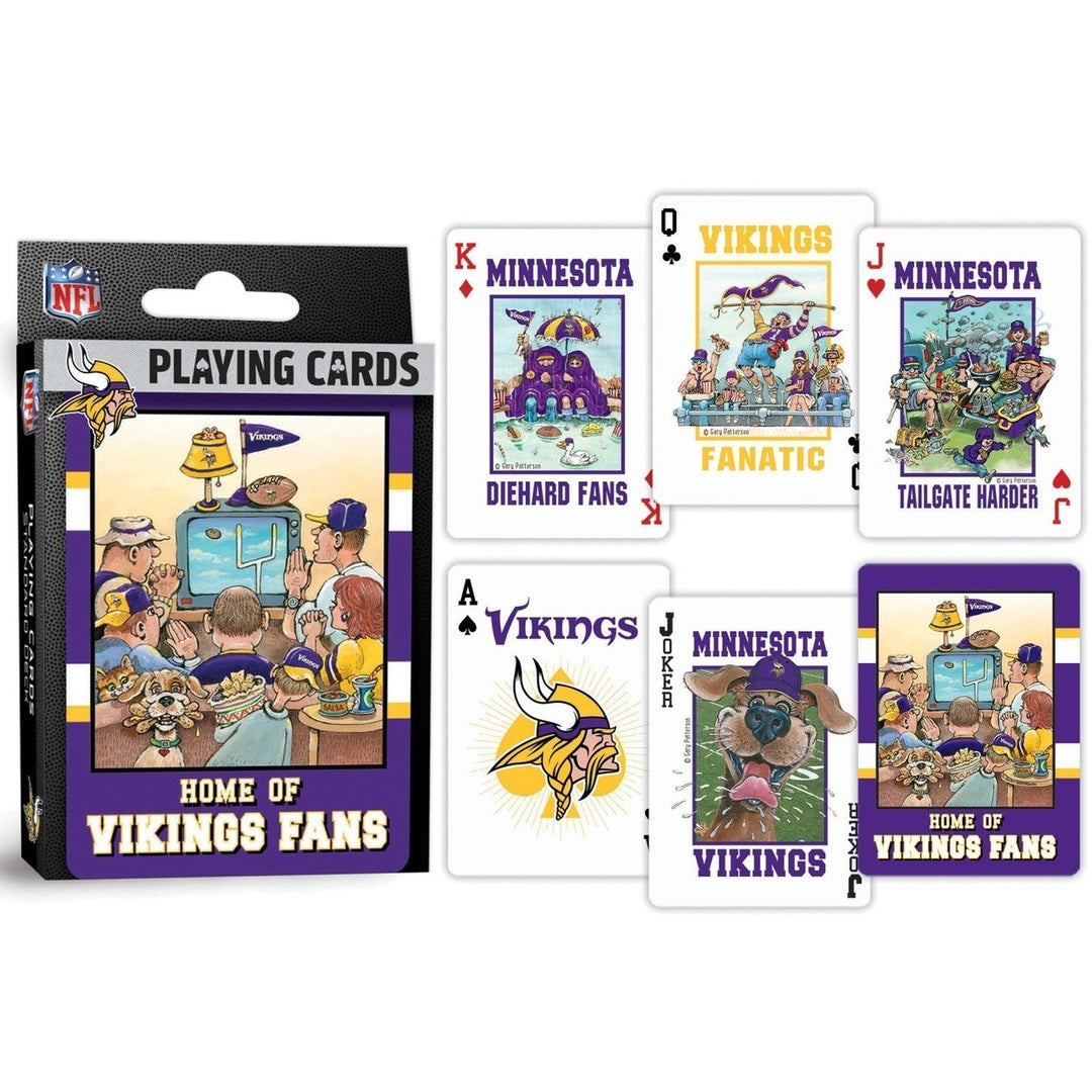Minnesota Vikings Fan Deck Playing Cards - 54 Card Deck Image 3