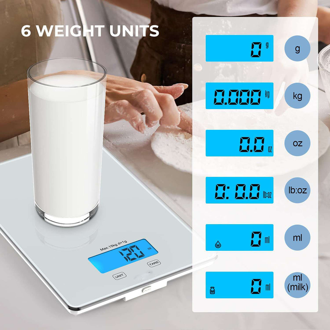 USB Rechargeable waterproof kitchen food scale Image 6