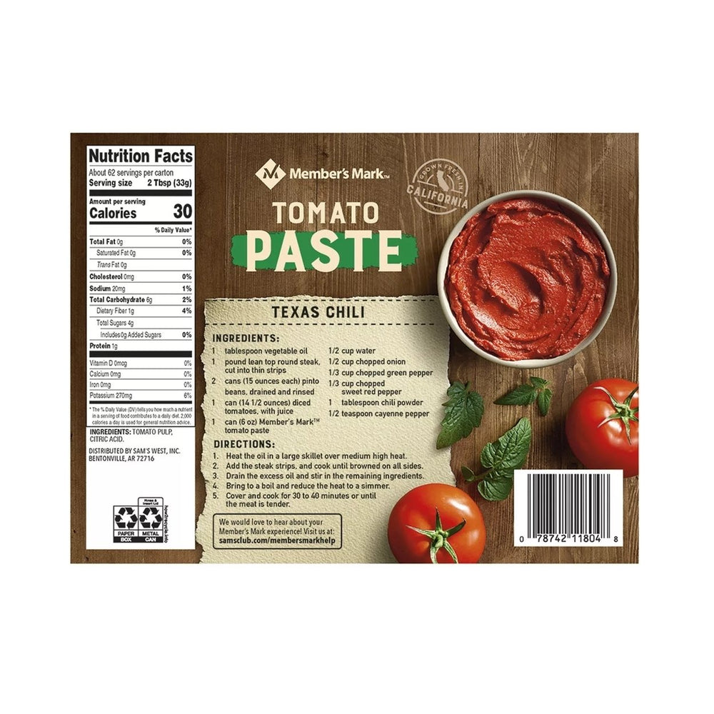 Members Mark Tomato Paste 6 Ounce (Pack of 12) Image 2