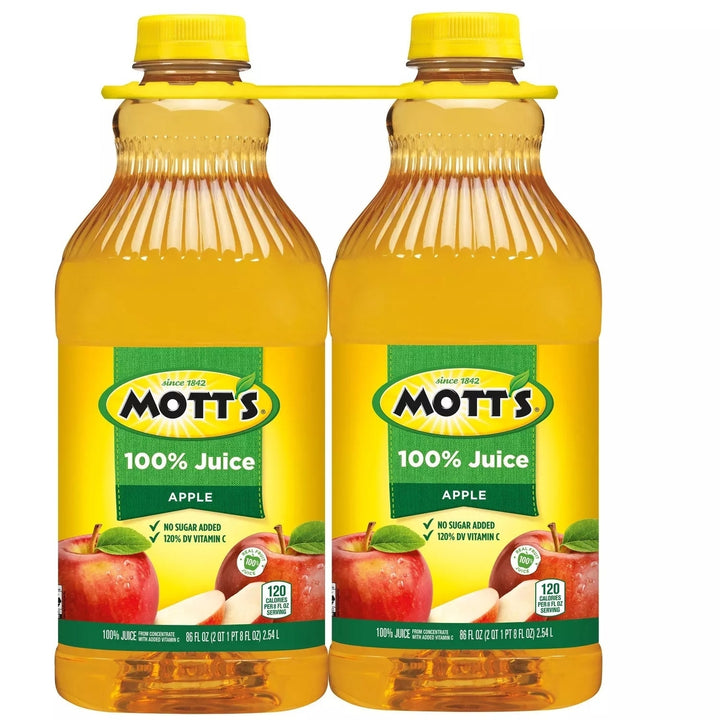 Motts 100% Apple Juice - 2/86 Ounce bottles Image 1