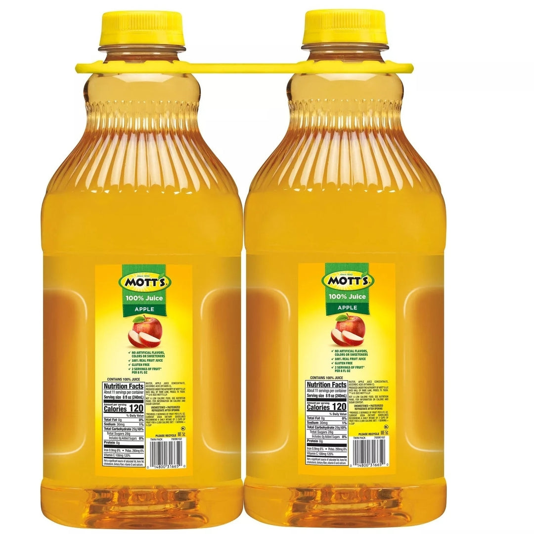 Motts 100% Apple Juice - 2/86 Ounce bottles Image 2